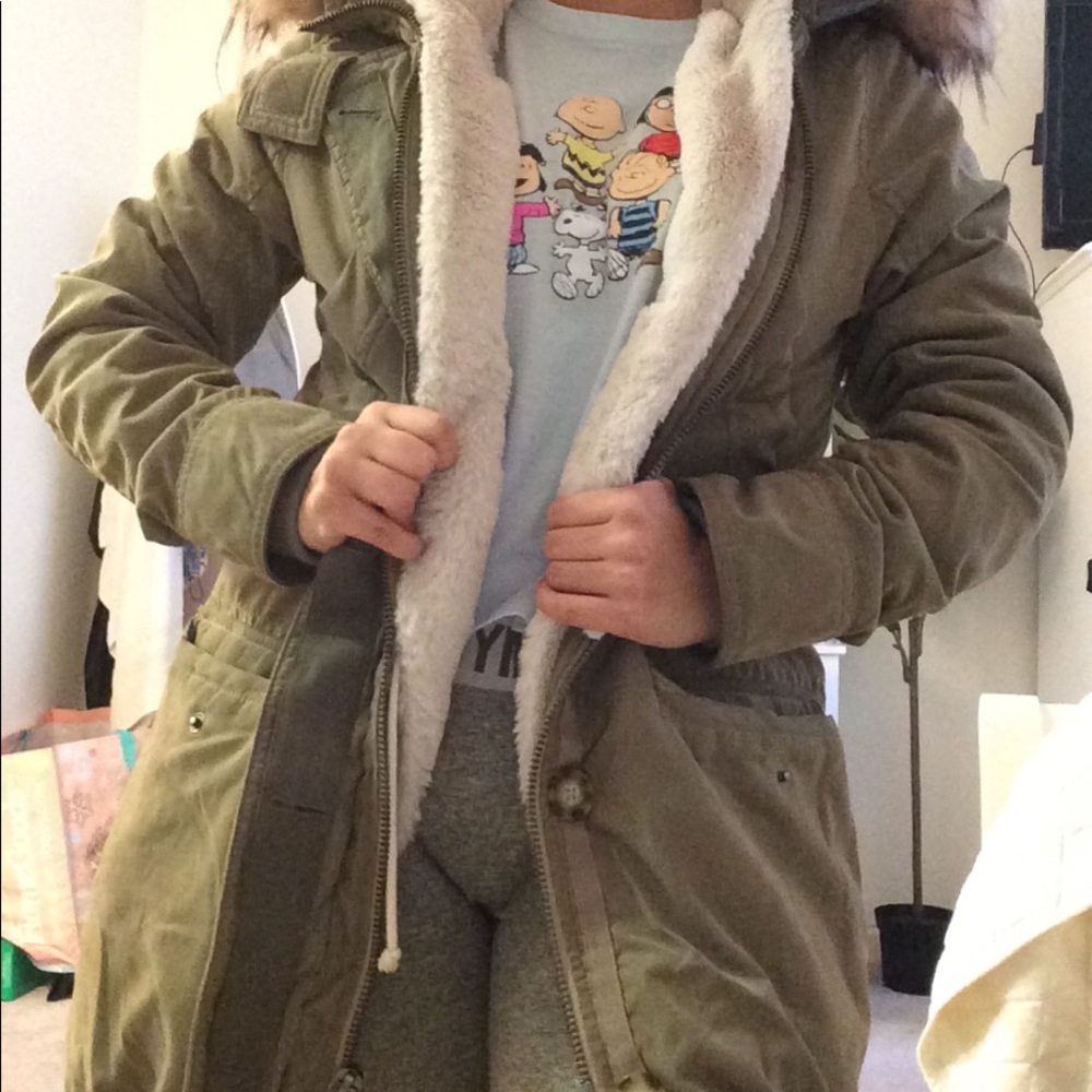 Abercrombie green jacket
